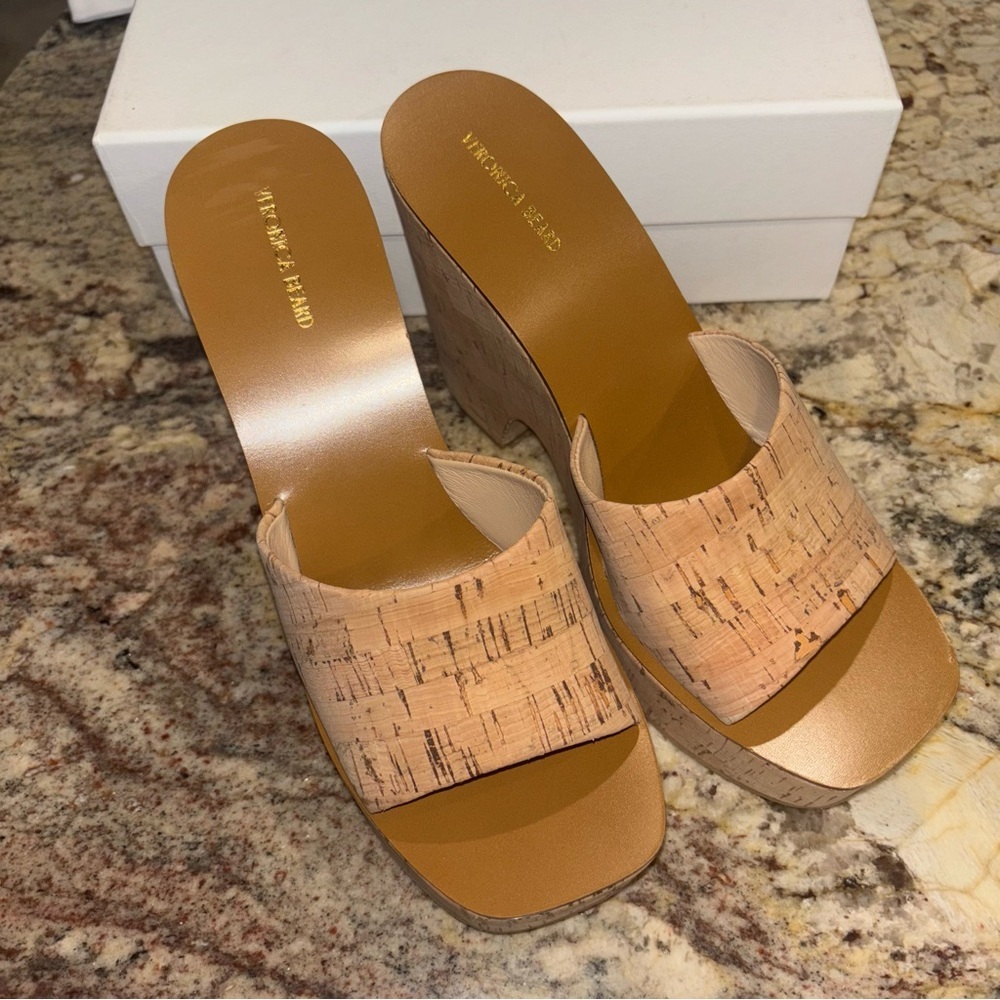 Veronica Beard Paulita Platform Sandals NIB - Picture 7 of 13
